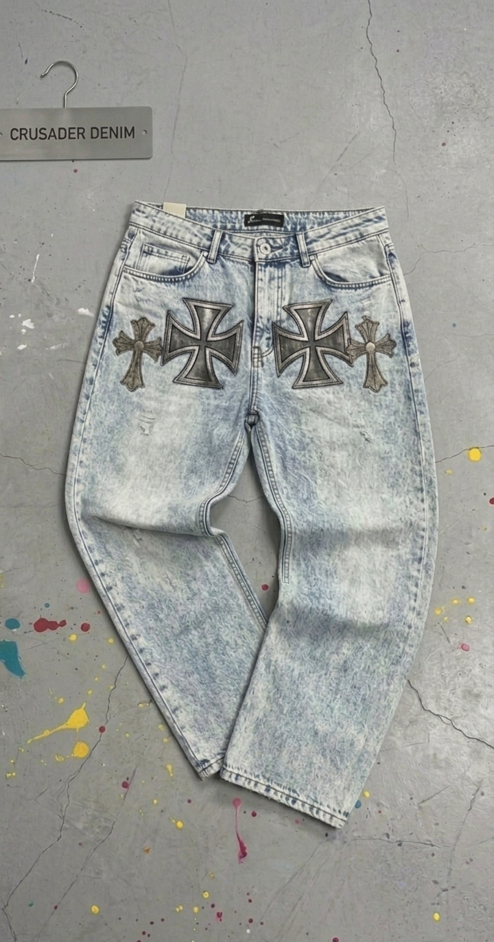 Cross Punk Unisex Pantolon
